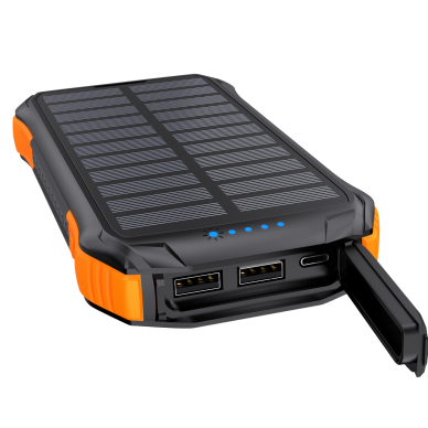 Choetech solar powerbank with inductive charging 10000mAh Qi 5W orange (B659) 2