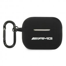 Dėklas ausinėms AMG Silicone Big Logo AMAPRBK AirPods Pro Juodas