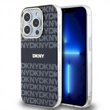 Dėklas DKNY IML MonoStripe MagSafeiPhone 14 Pro - Juodas