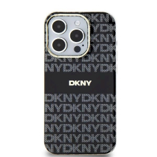 Dėklas DKNY IML MonoStripe MagSafeiPhone 15/14/13 - Juodas