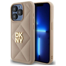 Dėklas DKNY Quilted Stack Logo iPhone 15 Pro Max  - Smėlinis