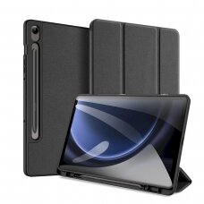 Dėklas Dux Ducis Domo eco-leather skirta Samsung Tab S9 FE+ - Juodas