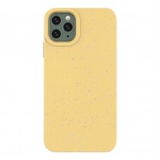 Dėklas Eco iPhone 11 Pro Max Silicone Cover Geltonas