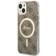 Dėklas Guess 4G MagSafe GUHMP14MH4STW iPhone 14 Plus Rudas