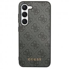 Dėklas Guess 4G Metal Gold Logo case for Samsung Galaxy S24+ - Juodas