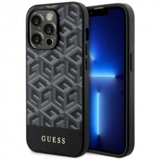 Dėklas Guess GCube Stripes MagSafe GUHMP14LHGCFSEK iPhone 14 Pro Juodas