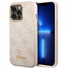 Dėklas Guess GUHCP14XHG4SHP iPhone 14 Pro Max Rožinis