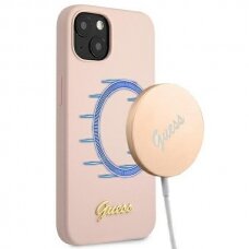 Iphone 13 Dėklas Guess GUHMP13MLSLMGLP  Magsafe Rožinis