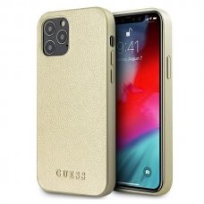 Dėklas Guess iPhone 12 Pro Max Iridescent - Auksinis UGLX912