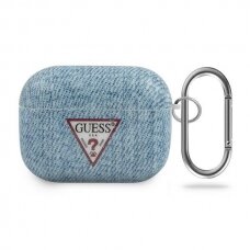 Dėklas Guess Originalus Guacaptpujullb Airpods Pro Cover Mėlynas Jeans Collection DZWT2129