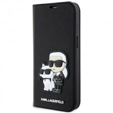 Dėklas Karl Lagerfeld Choupette KLBKP14SSANKCPK iPhone 14 Juodas