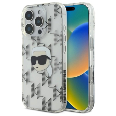 Dėklas Karl Lagerfeld IML Karl Head Electroplated iPhone 16 Pro  - Skaidrus