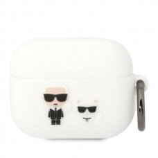 Dėklas Karl Lagerfeld KLACAPSILKCW AirPods Pro Baltas