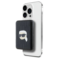 Dėklas Karl Lagerfeld Powerbank inductive KLPB5FPGKSKIHK 16W 5000mAh Juodas/Juodas Karl Head Pin MagSafe