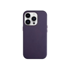 Dėklas Mag Leather Case Apple iPhone 13 tamsiai violetinis