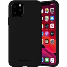 Dėklas Mercury Silicone Case Apple iPhone 11 juodas