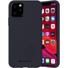 Dėklas Mercury Silicone Case Apple iPhone 12/12 Pro tamsiai mėlynas