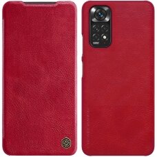 Dėklas Nillkin Qin leather Xiaomi Redmi Note 11S / Note 11 Raudonas (Kopija)