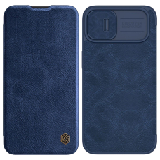 Dėklas Nillkin Qin Pro Leather Case iPhone 14 Plus Mėlynas