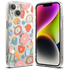 Dėklas Ringke Fusion Design Armored Sleeve iPhone 14 Plus Permatomas (Floral) (FD637E31)