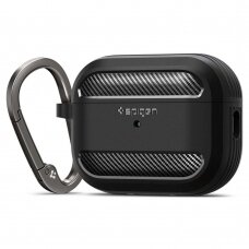 Dėklas Spigen RUGGED ARMOR Apple AIRPODS PRO 1 / 2 Juodas