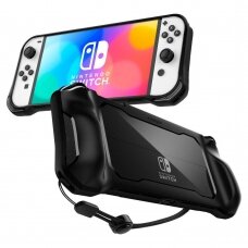 Dėklas SPIGEN RUGGED ARMOR NINTENDO SWITCH OLED MATTE Juodas