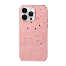 Dėklas UNIQ etui Coehl Terrazzo iPhone 14 Pro Rožinis