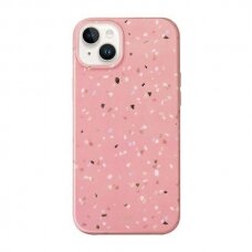 Dėklas UNIQ etui Coehl Terrazzo iPhone 14 Rožinis