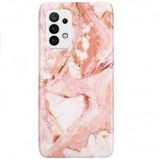 Samsung Galaxy A73 Dėklas Wozinsky Marble TPU rožinis