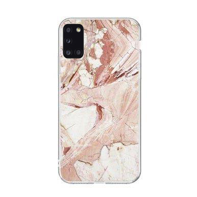 Samsung Galaxy A03s Dėklas Wozinsky Marble TPU rožinis