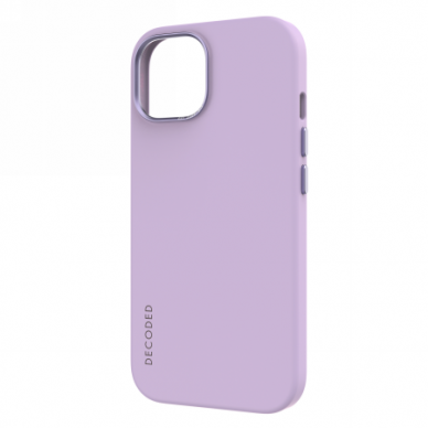 Decoded - Silicone apsauginis dėklas skirta iPhone 15 pritaikyta su MagSafe (lavender) 1