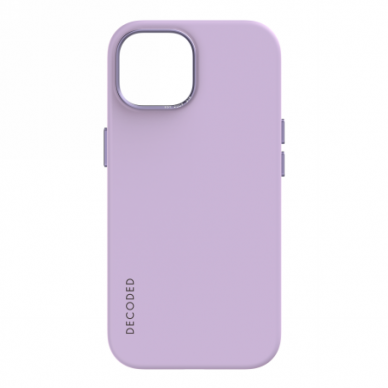 Decoded - Silicone apsauginis dėklas skirta iPhone 15 pritaikyta su MagSafe (lavender)