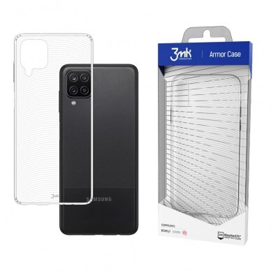 Samsung Galaxt A12 Dėklas 3mk Armor Case Skaidrus