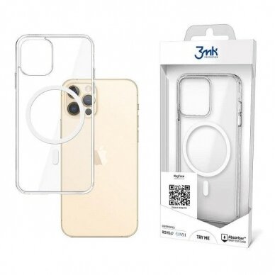 Dėklas 3MK MagCase iPhone 12/12 Pro Permatomas