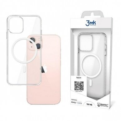 Iphone 13 Dėklas 3MK MagCase  Permatomas