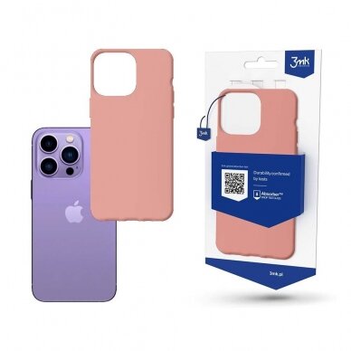 Dėklas 3mk Matt Case Apple iPhone 14 Pro Rožinis