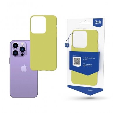 Dėklas 3mk Matt Case Apple iPhone 14 Pro šviesiai žalias