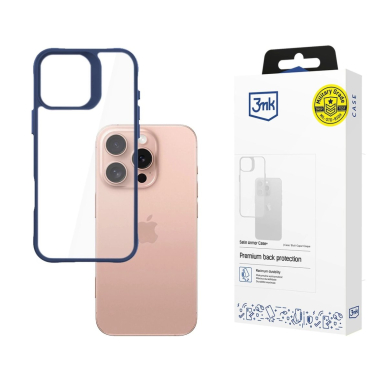 Dėklas 3mk Satin Armor Case+ Apple iPhone 16 Pro - Permatomas