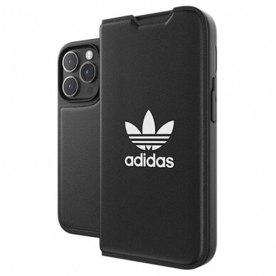 Dėklas Adidas OR Booklet BASIC iPhone 14 Pro Juodas/baltas 50182 7