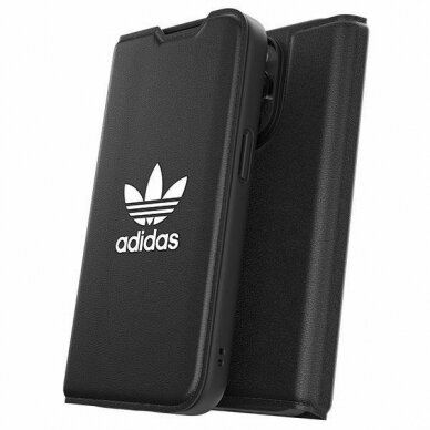 Dėklas Adidas OR Booklet BASIC iPhone 14 Pro Juodas/baltas 50182 8