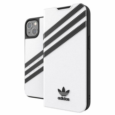 Dėklas Adidas OR Booklet PU iPhone 13 Juodas/baltas 47092 6