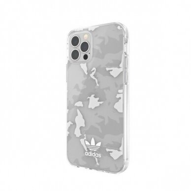 Dėklas Adidas OR Snap Camo iPhone 12/12 Pro Permatomas/baltas 43705 5