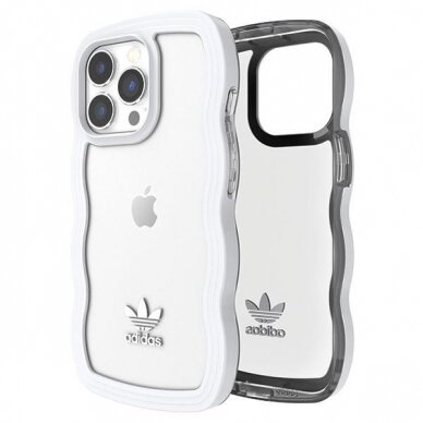 Dėklas Adidas OR Wavy iPhone 13 Pro /13 - Baltas/permatomas 51903 7