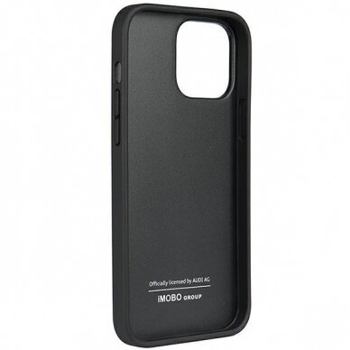 Dėklas Audi Genuine Leather iPhone 13 Pro Max Juodas AU-TPUPPCIP13PM-Q8/D1-BK 3