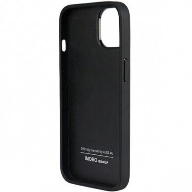 Dėklas Audi Genuine Leather iPhone 14 Juodas AU-TPUPPCIP14-Q8/D1-BK 5