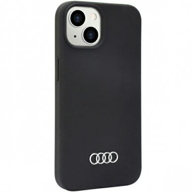 Dėklas Audi Silicone Case iPhone 14 Juodas AU-LSRIP14-Q3/D1-BK 1