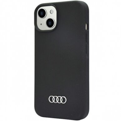 Dėklas Audi Silicone Case iPhone 14 Juodas AU-LSRIP14-Q3/D1-BK 2