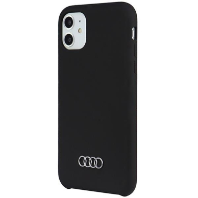 Dėklas Audi Silicone iPhone 11 / Xr Juodas AU-LSRIP11-Q3/D1-BK 2