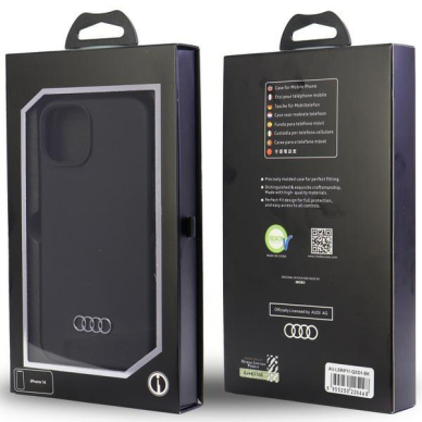 Dėklas Audi Silicone iPhone 11 / Xr Juodas AU-LSRIP11-Q3/D1-BK 6