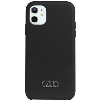 Dėklas Audi Silicone iPhone 12/12 Pro Juodas AU-LSRIP12P-Q3/D1-BK